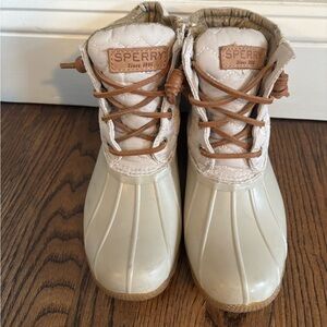 Sperry Woman Beige Duck Boots